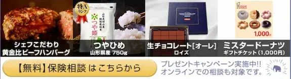 保険マンモスキャンペーンバナー