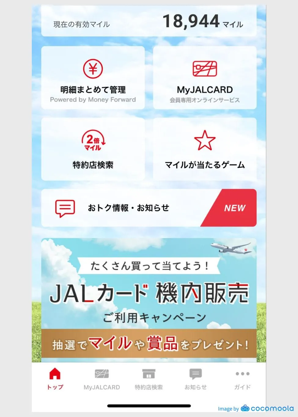 JAL CLUB ESTカードユーザー画像