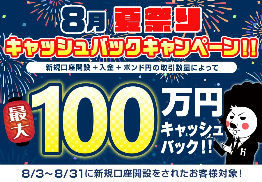 LION FX8月キャンペーンバナー