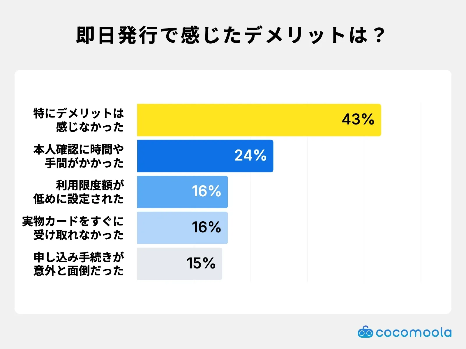 即日発行クレジットカードのデメリットは？