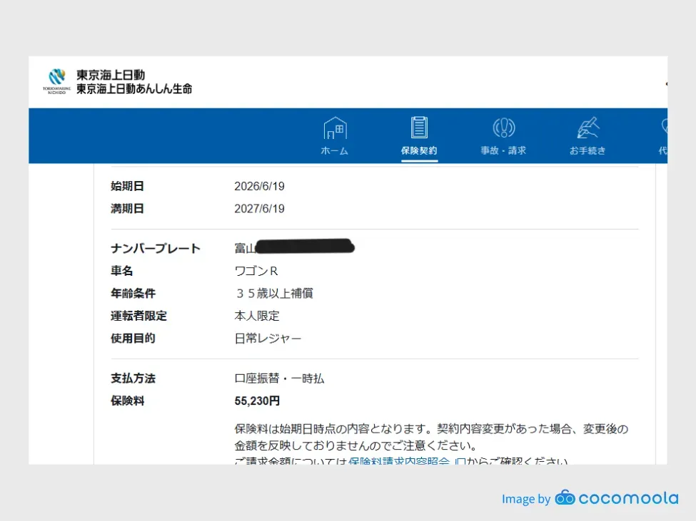東京海上日動ユーザー提供画像