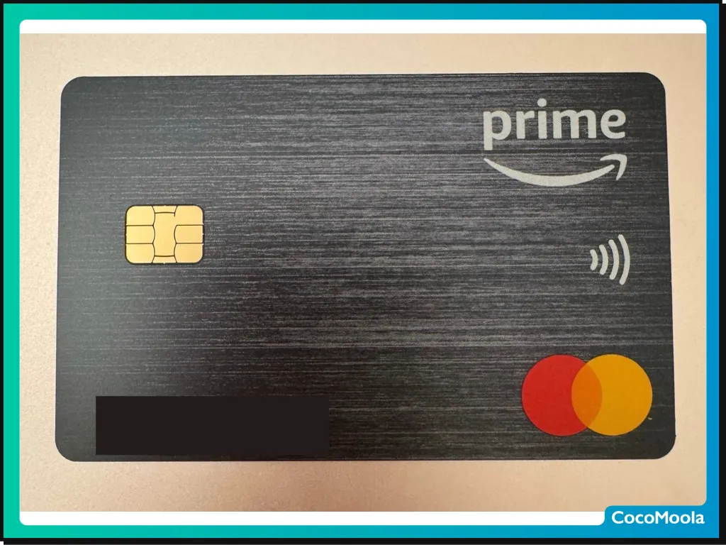 実際にAmazon Prime Mastercardを発行した方が撮影したプラスチックカード