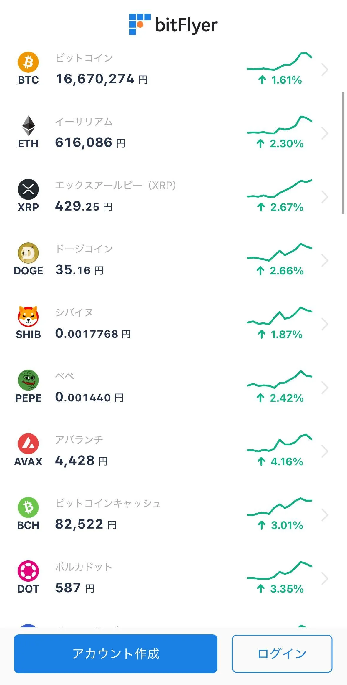 ホーム画面