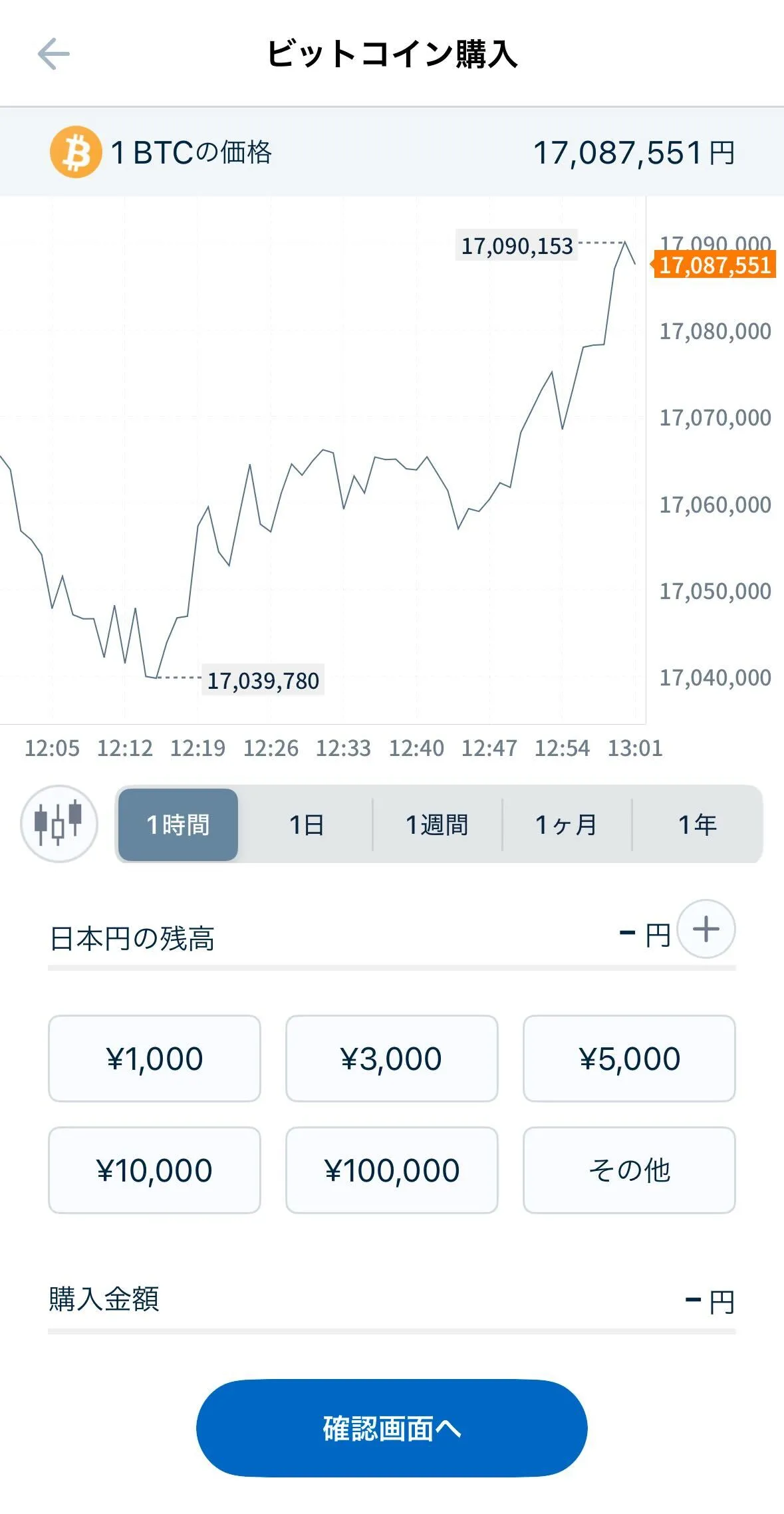 取引画面