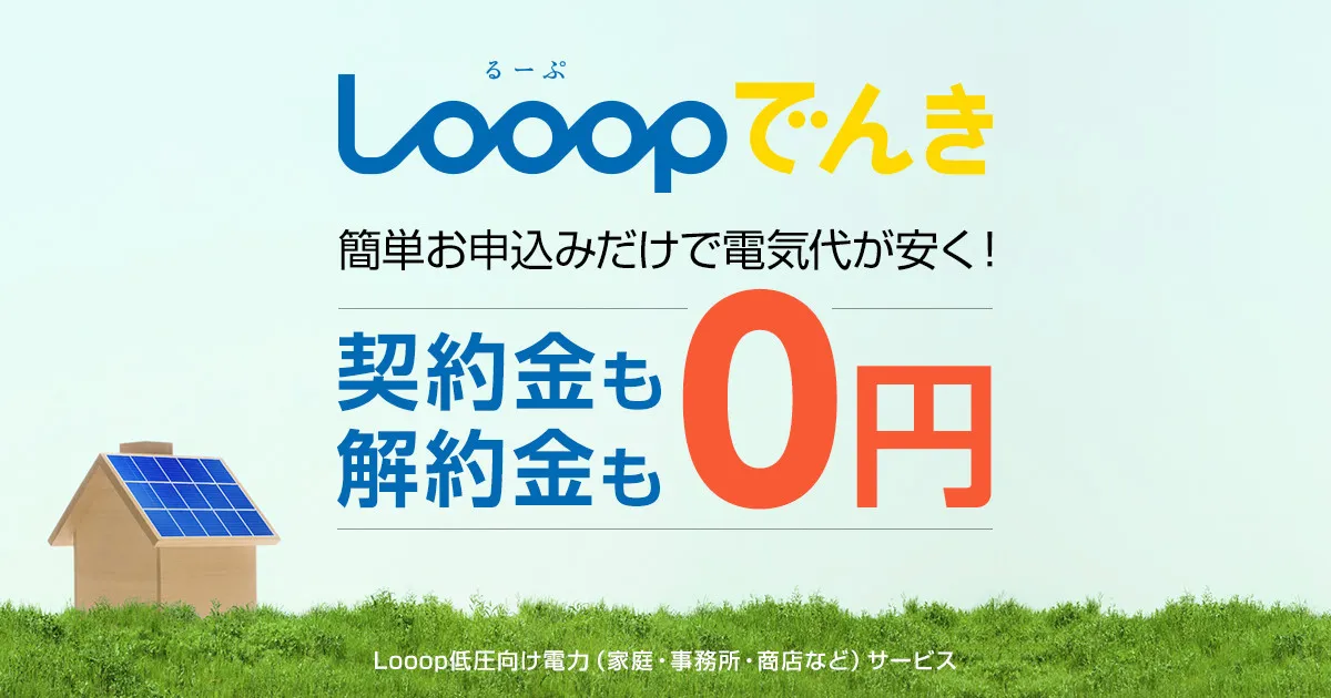 Looopでんきの公式サイト